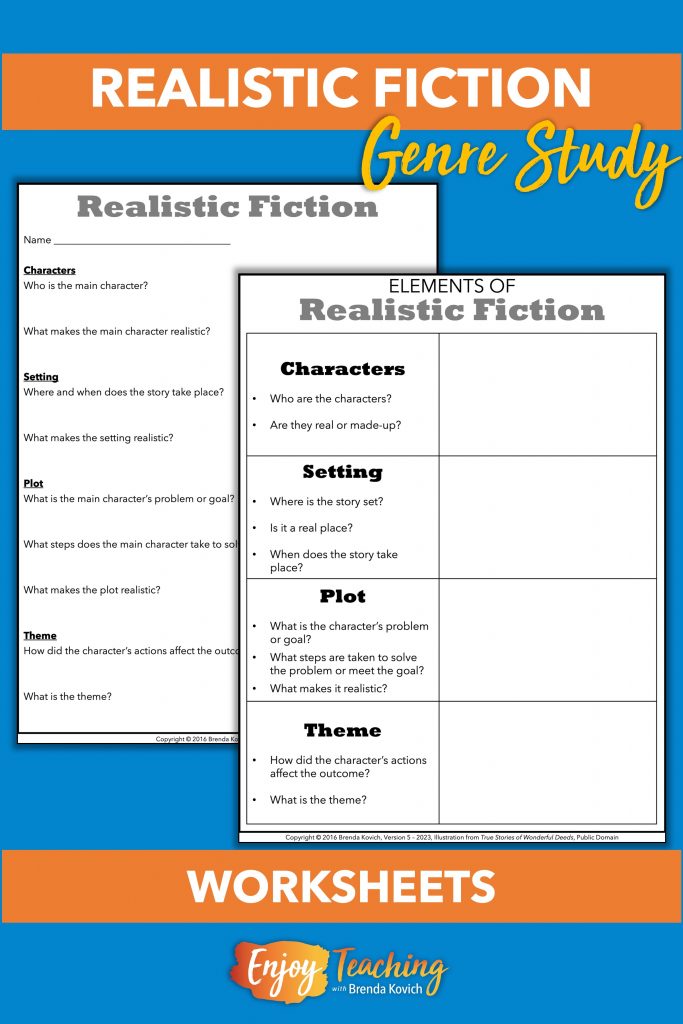 Use these worksheets for your historical fiction genre study. Kids explore elements.
