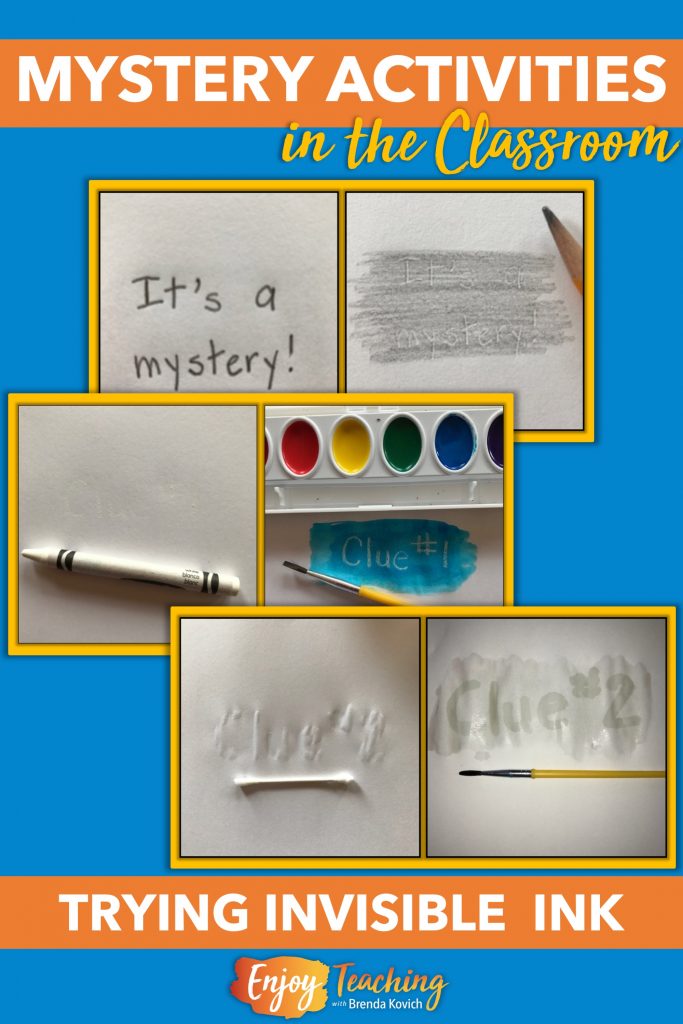 Your third grade, fourth grade, and fifth grade students will love these invisible ink projects.They're a great addition to your mystery activities for kids.