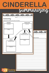 To summarize Cinderella stories, kids in fourth grade or fifth grade use a story arc graphic organizer. #RL.4.2