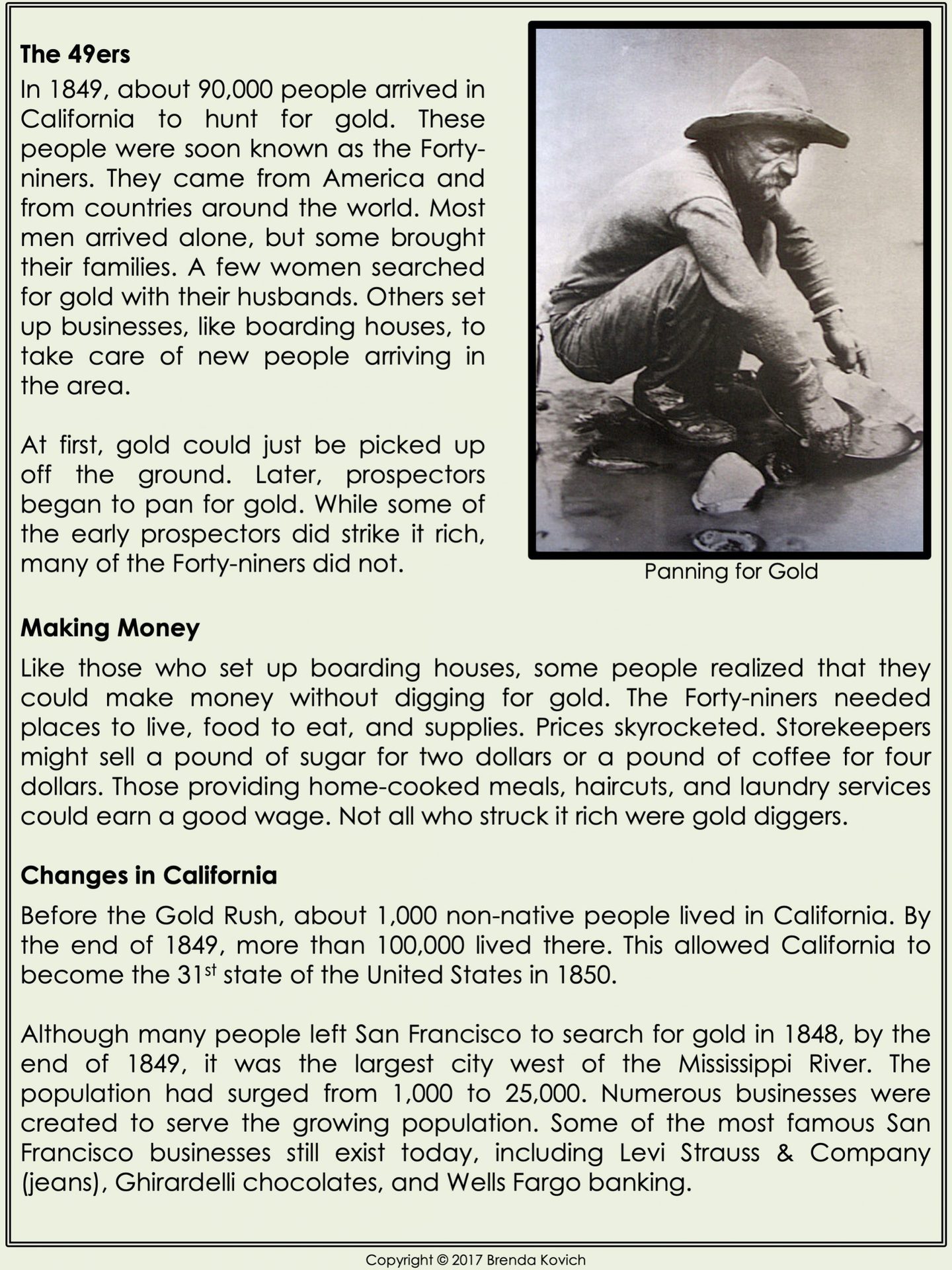 Gold Fever - Enjoy Teaching with Brenda Kovich