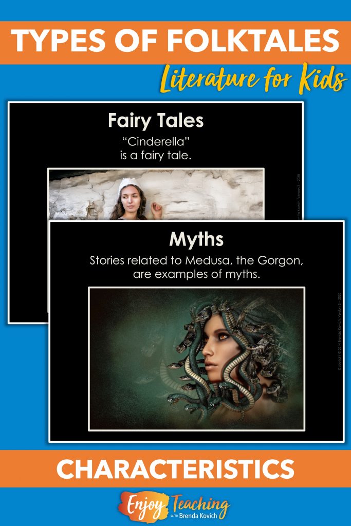 A slideshow introduces each type of folklore.