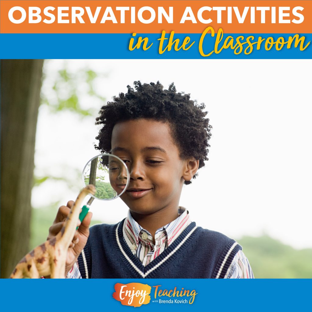 These power of observation activities examples will help kids in your classroom improve attention to detail. They work well with a mystery unit.