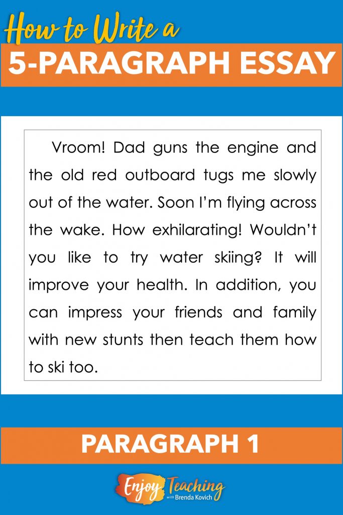 When you use a five-paragraph essay example, study the first paragraph first. It establishes the thesis, or main idea, as well as key details.