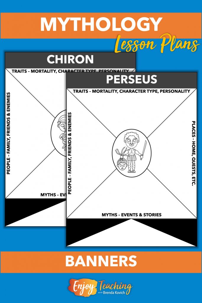 As a part of the mythology lesson plans, kids learn about characters from Greek mythology with this simple research project. Each student reads myths to discover traits, people, and places.