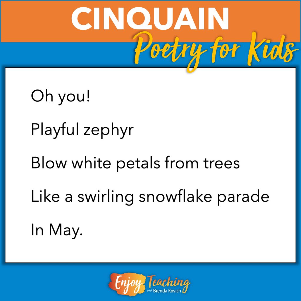 cinquain poem template