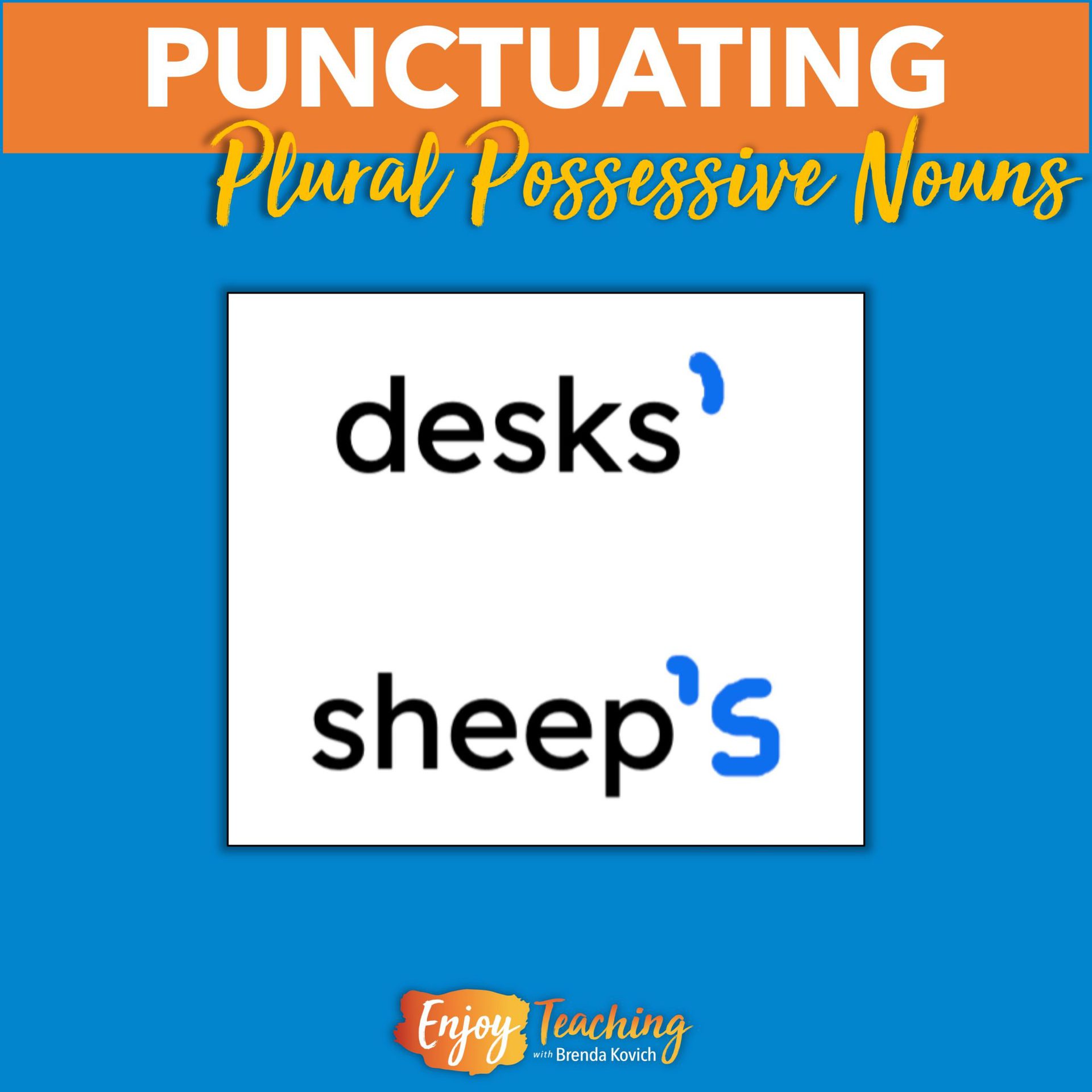 How to Teach Plural Possessive Nouns' Rules Without Tears
