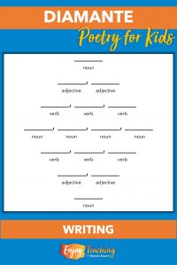 Use this diamante template to teach kids in fourth and fifth grade.