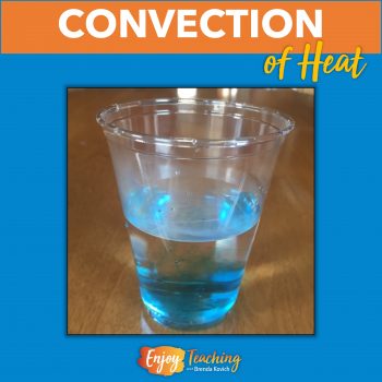 Teaching convection? Try this simple experiment. Kids use a straw to put cold, colored water into a cup of warm water.
