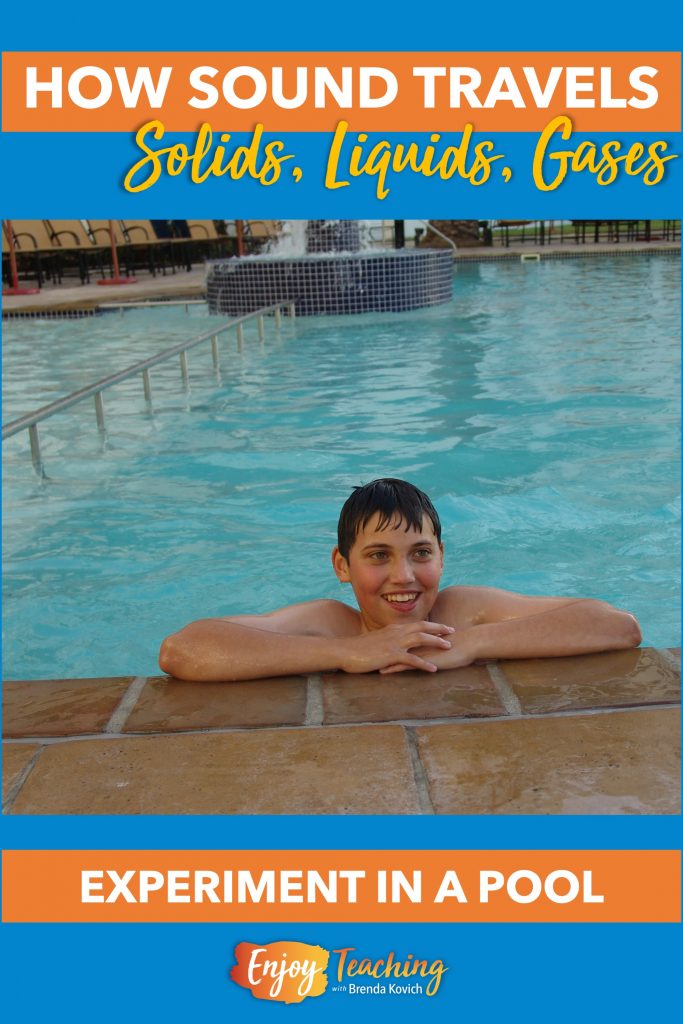 A swimming pool is the best place for kids to test how density affects sound. Just click a penny on the metal side, in the water, and in the air.