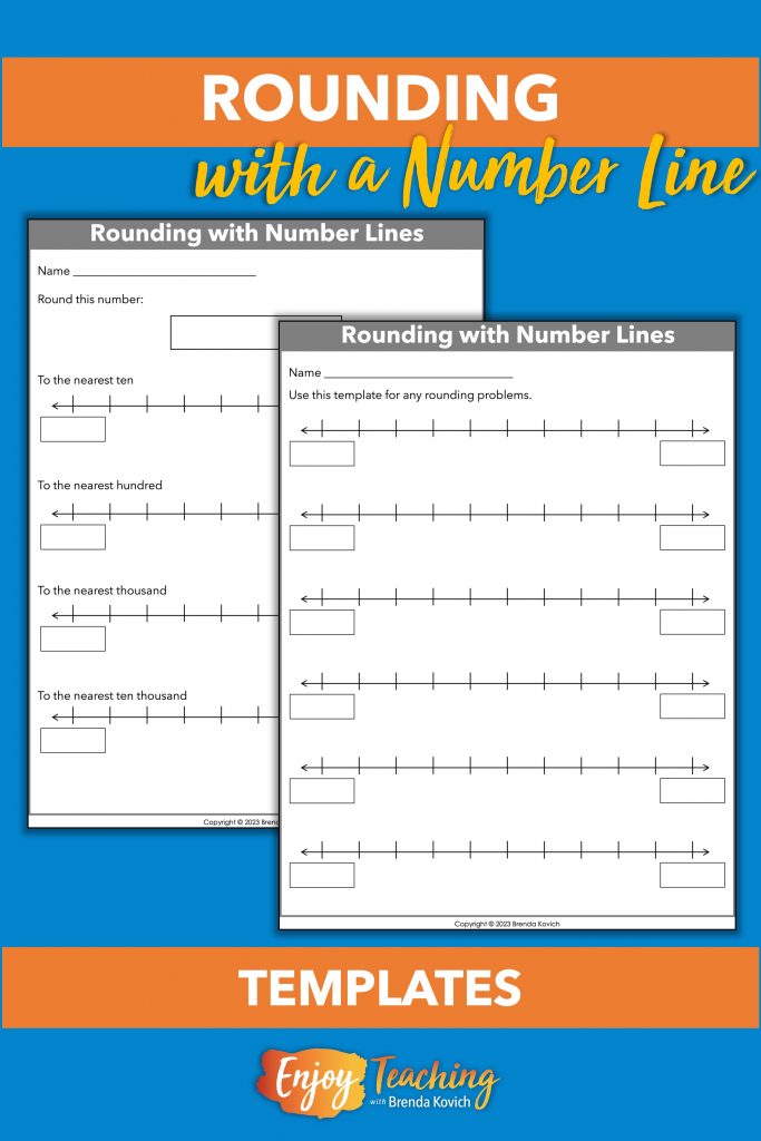 When teaching rounding, keep blank number lines handy for remediation.