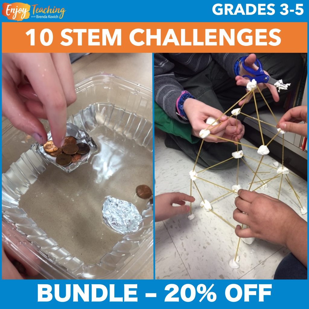10 STEM challenges make a great addition to your science curriculum. You can spread them throughout the year for practice - and fun!